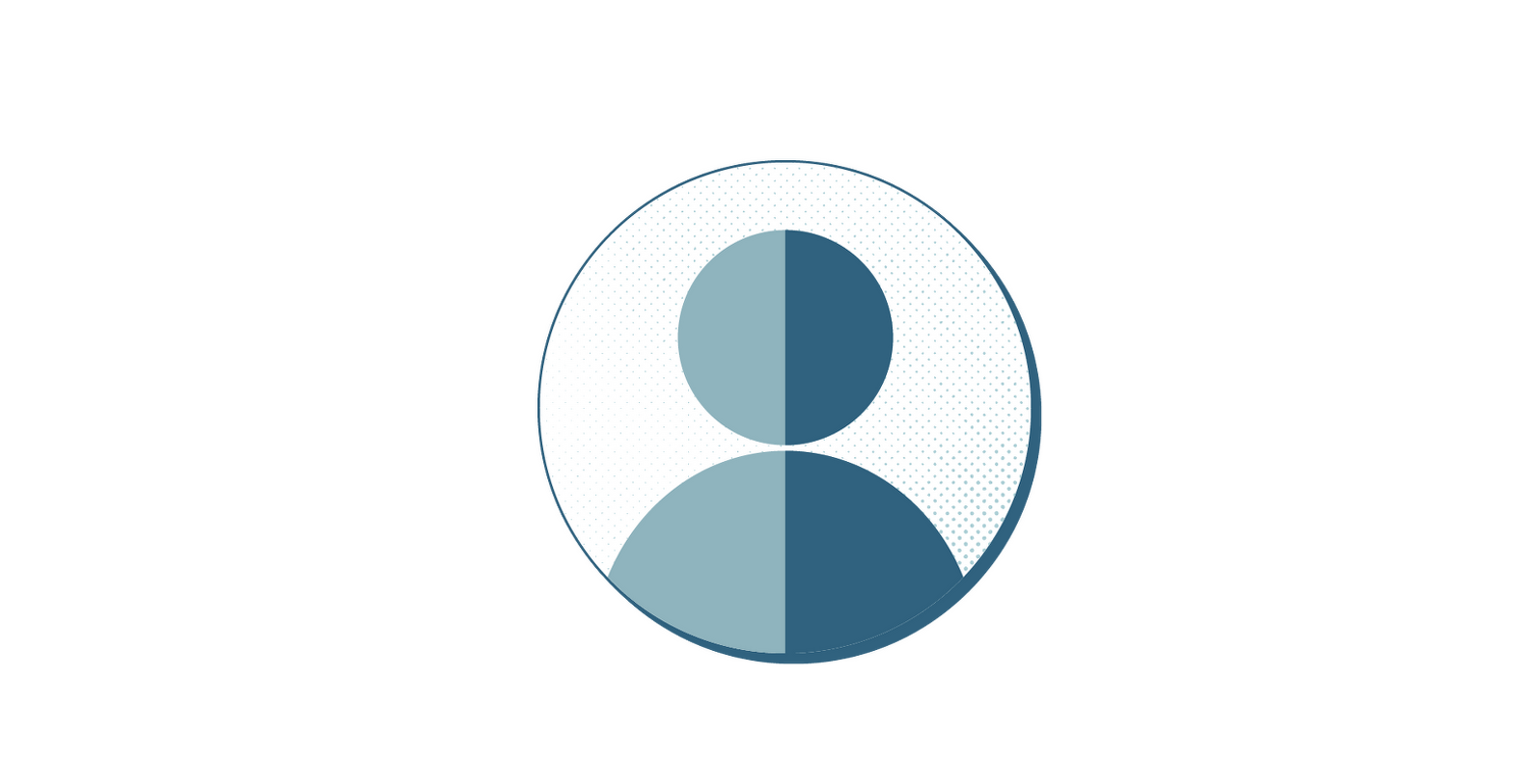 Abstakt symbol/illustration av en person som arbetar på Bromölla Energi och Vatten.